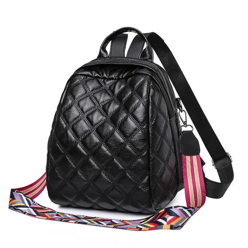 Large-capacity Fashion Check Backpack