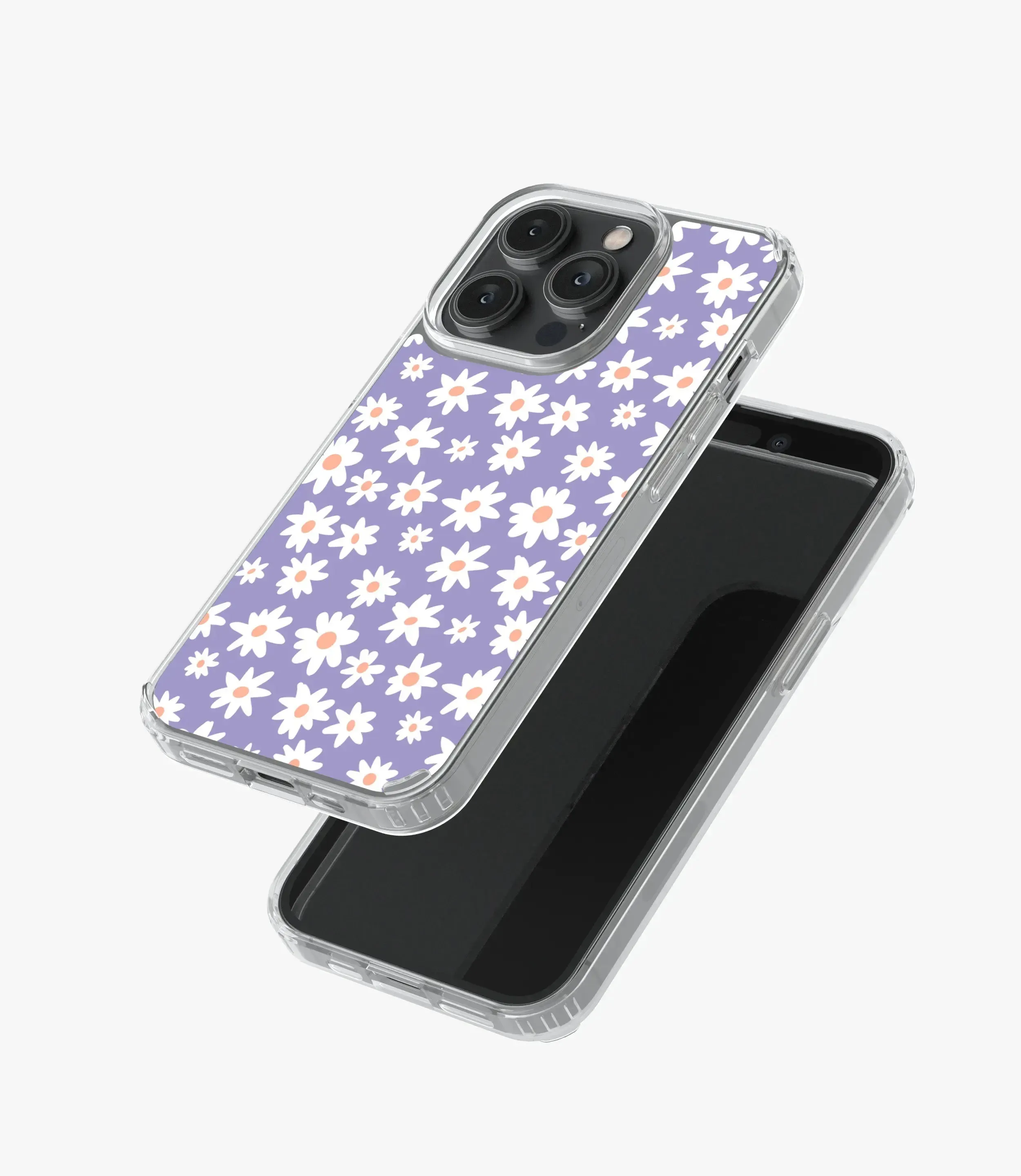 Lavender 70's Floral Silicone Case