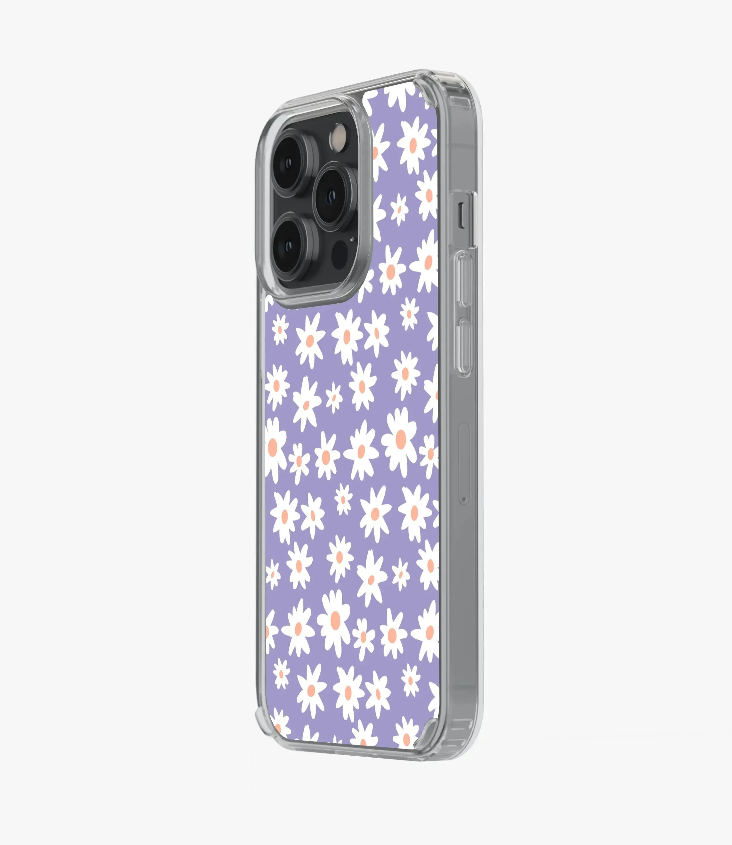 Lavender 70's Floral Silicone Case