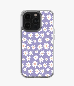 Lavender 70's Floral Silicone Case