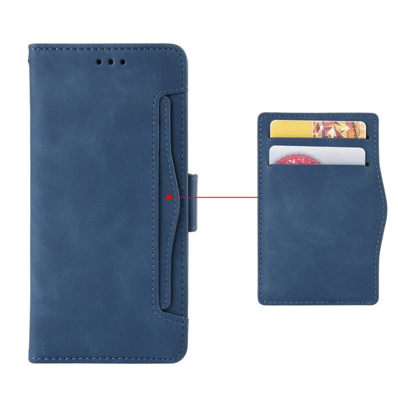 Leather phone case is suitable for Huawei P30 Pro card slot flip protective case Black