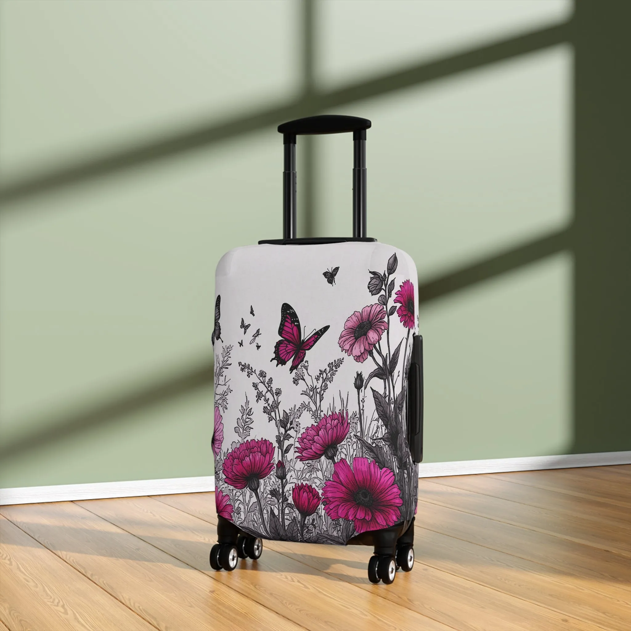 Luggage Cover, Floral and Butterflies, awd-1743