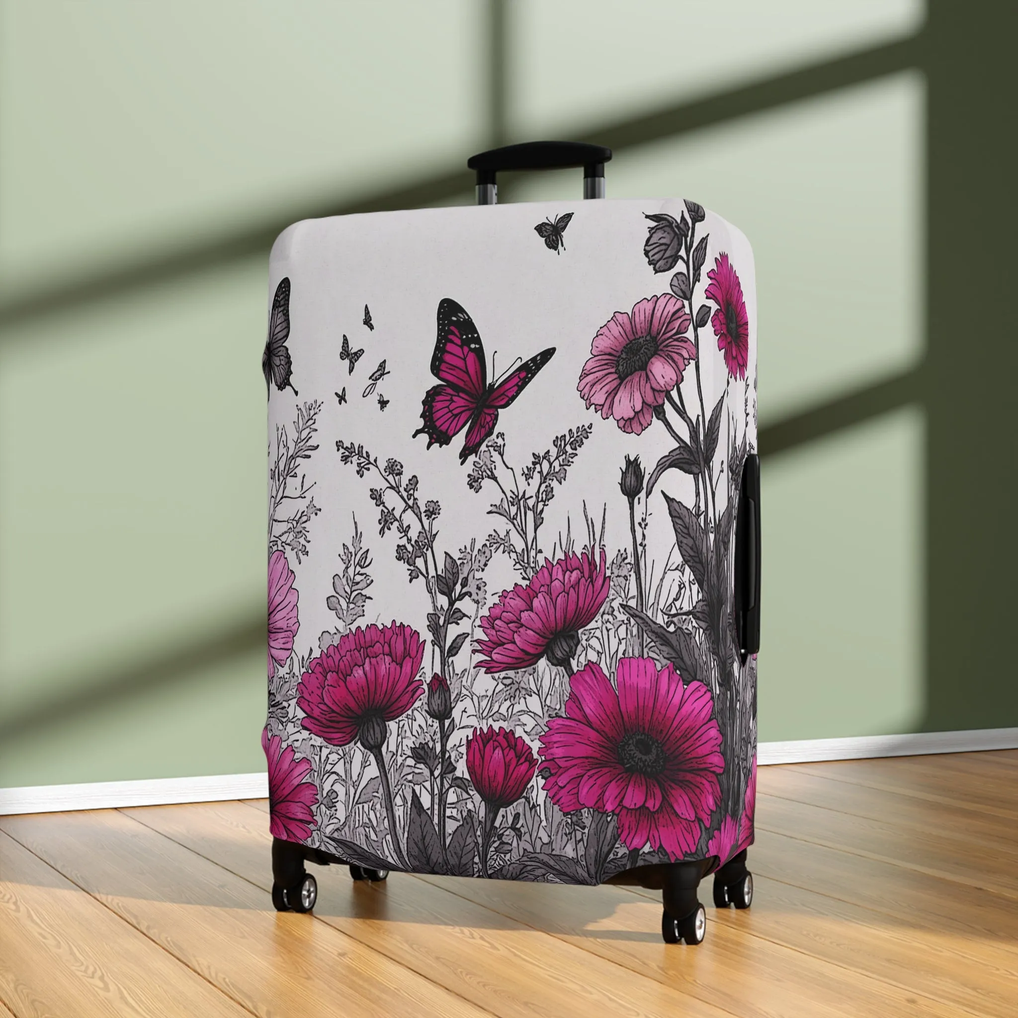 Luggage Cover, Floral and Butterflies, awd-1743