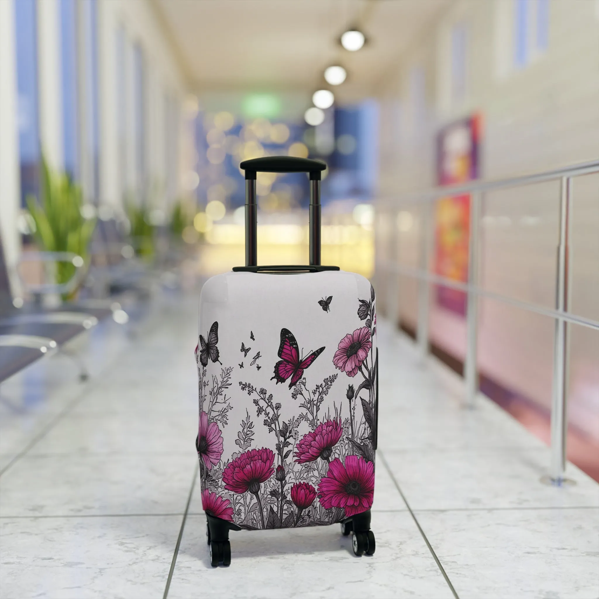 Luggage Cover, Floral and Butterflies, awd-1743