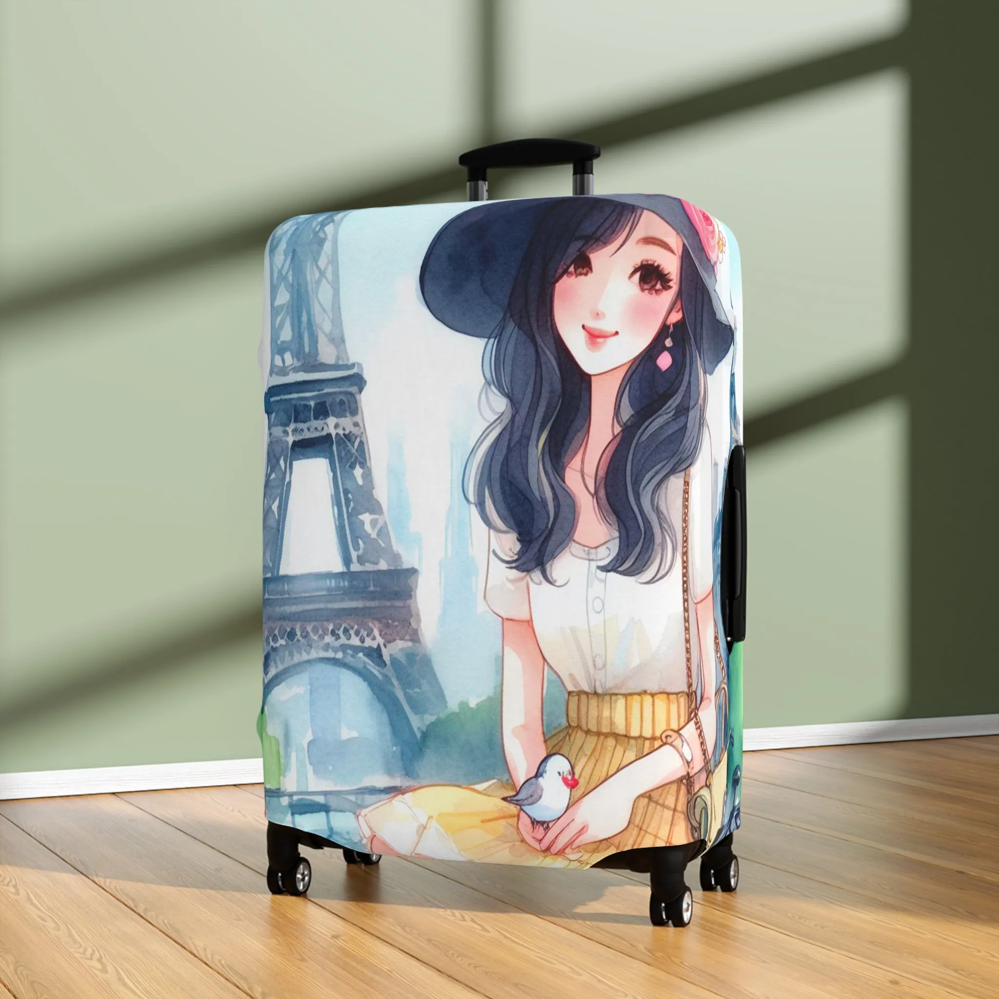 Luggage Cover, Just a Girl Who loves Travelling, awd-2104