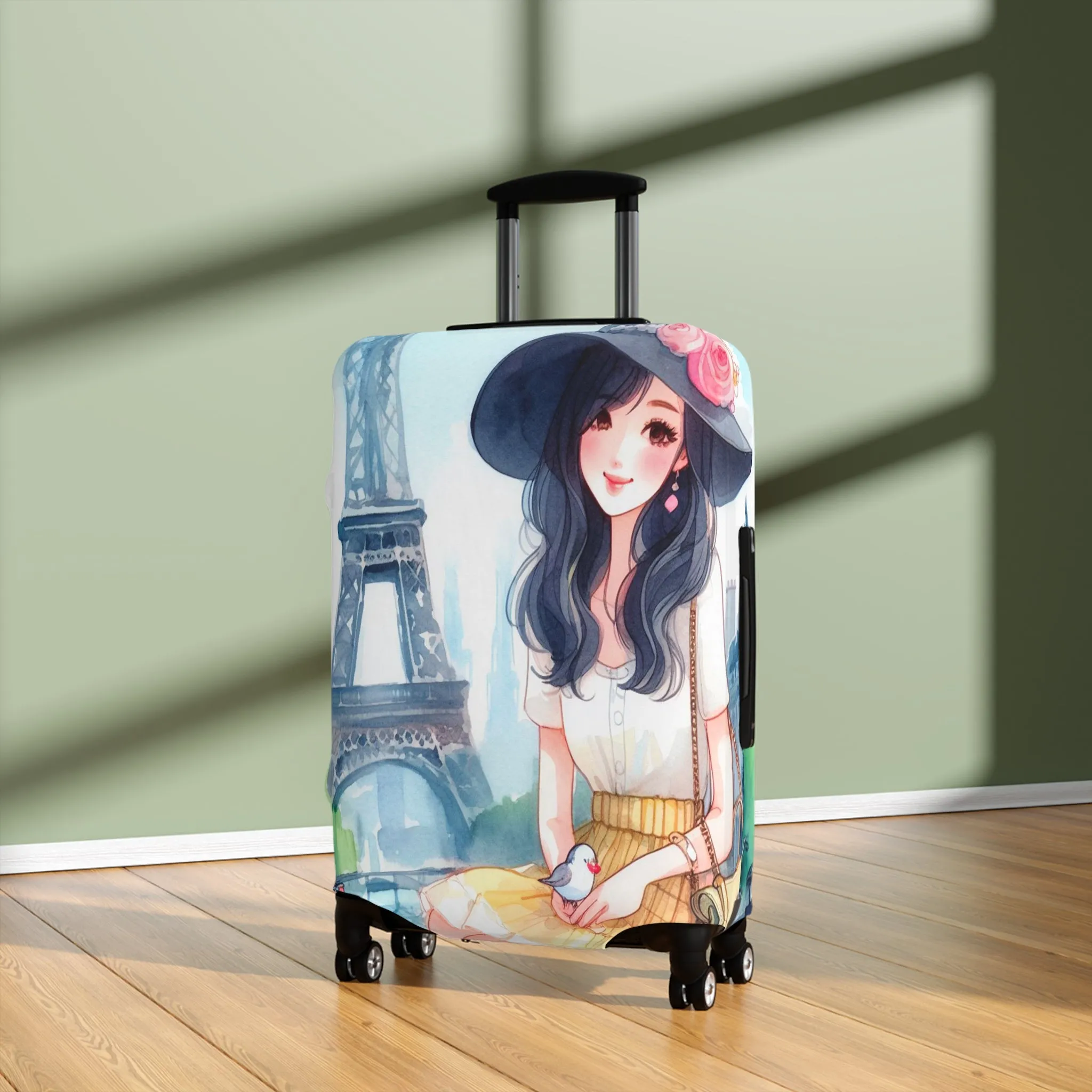 Luggage Cover, Just a Girl Who loves Travelling, awd-2104