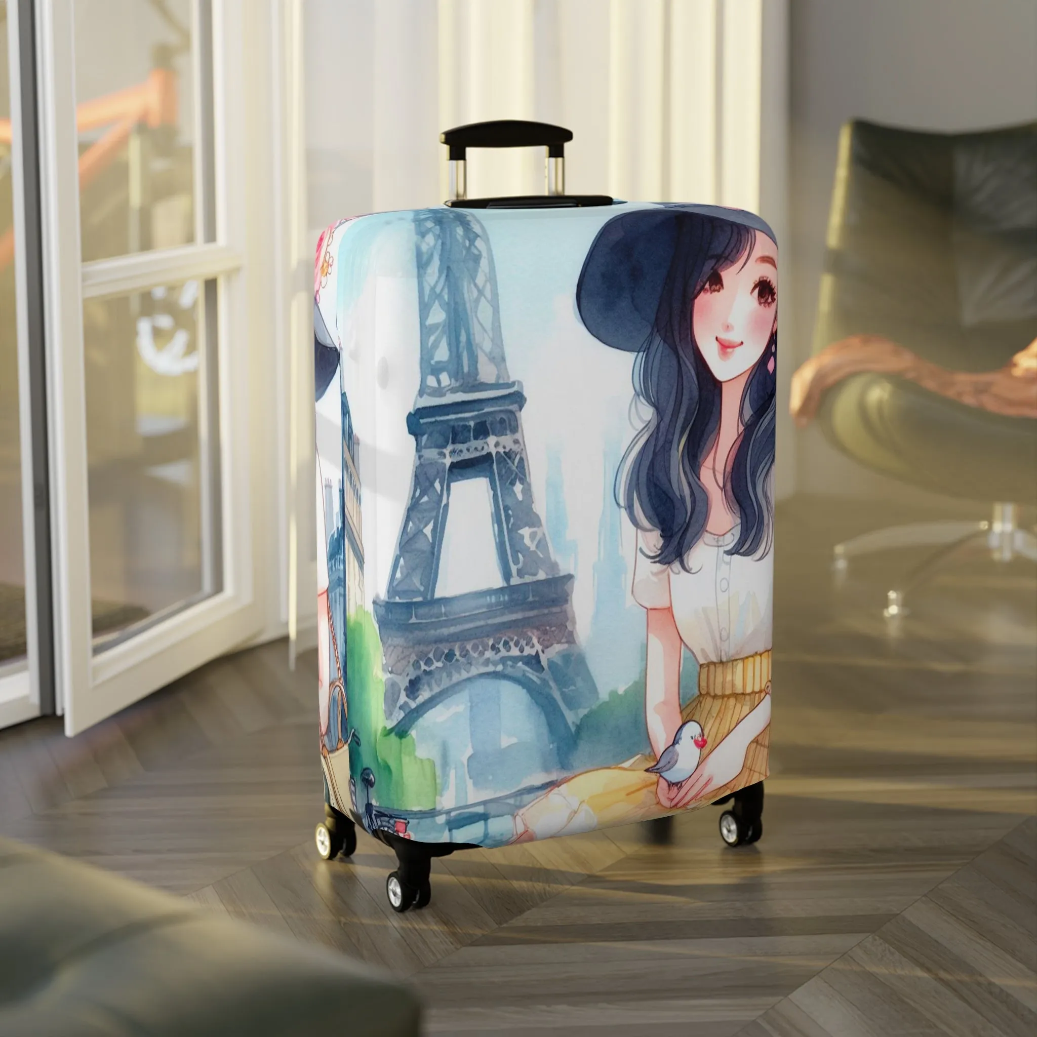 Luggage Cover, Just a Girl Who loves Travelling, awd-2104