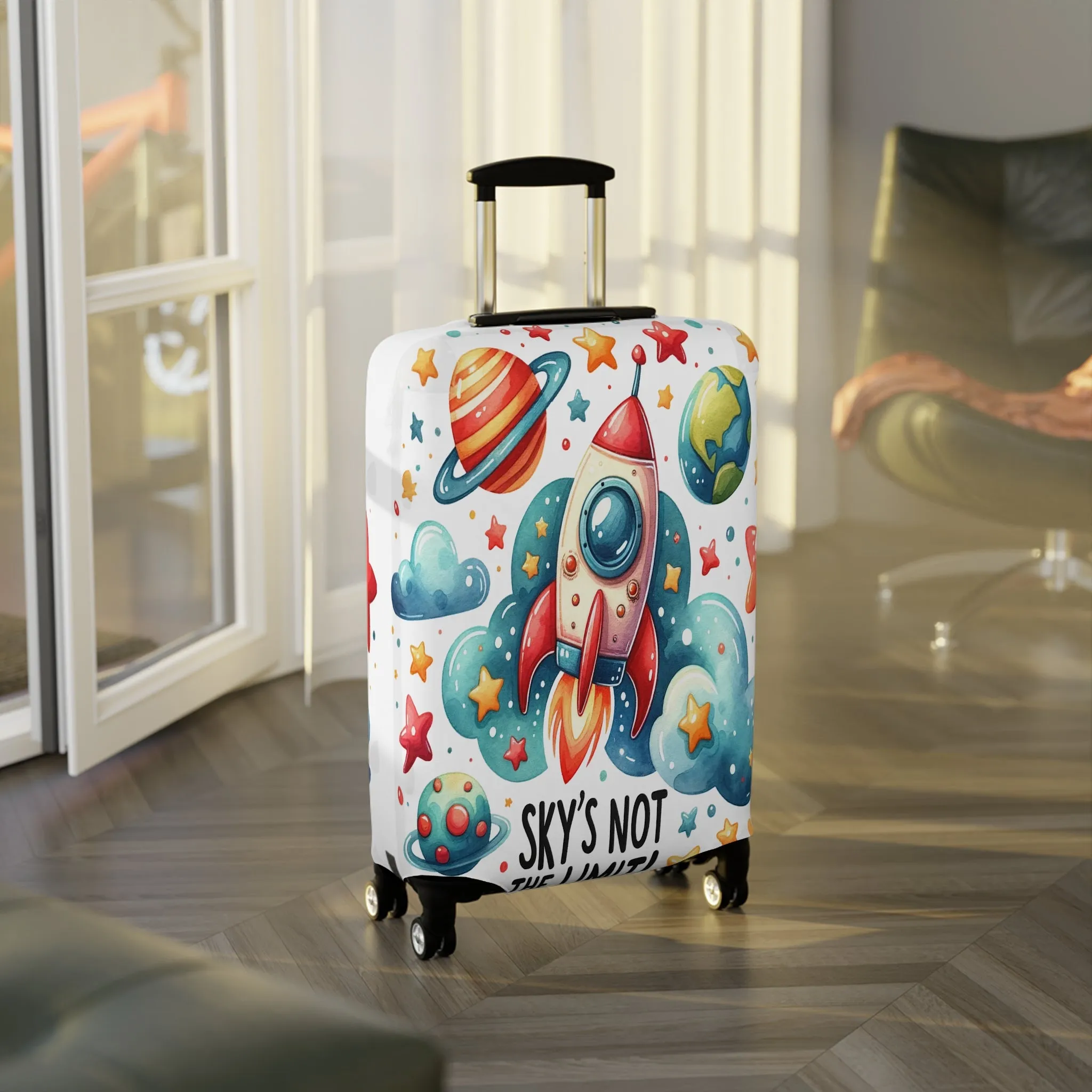 Luggage Cover, Rocket, Sky's not the Limit, awd-340