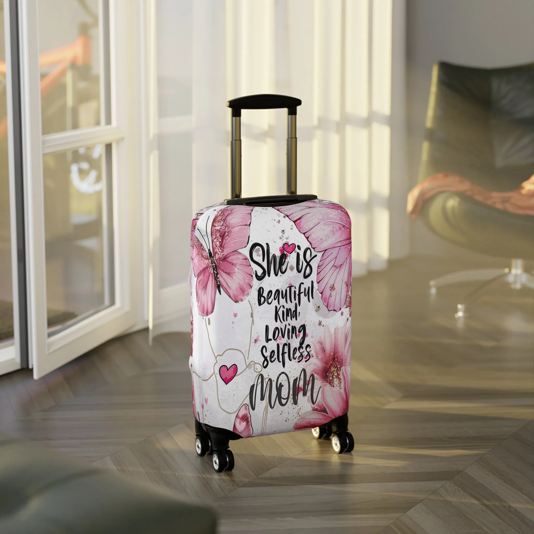 Luggage Cover, She is Beautiful, Kind, Loving, Selfless, Mom, awd-1717