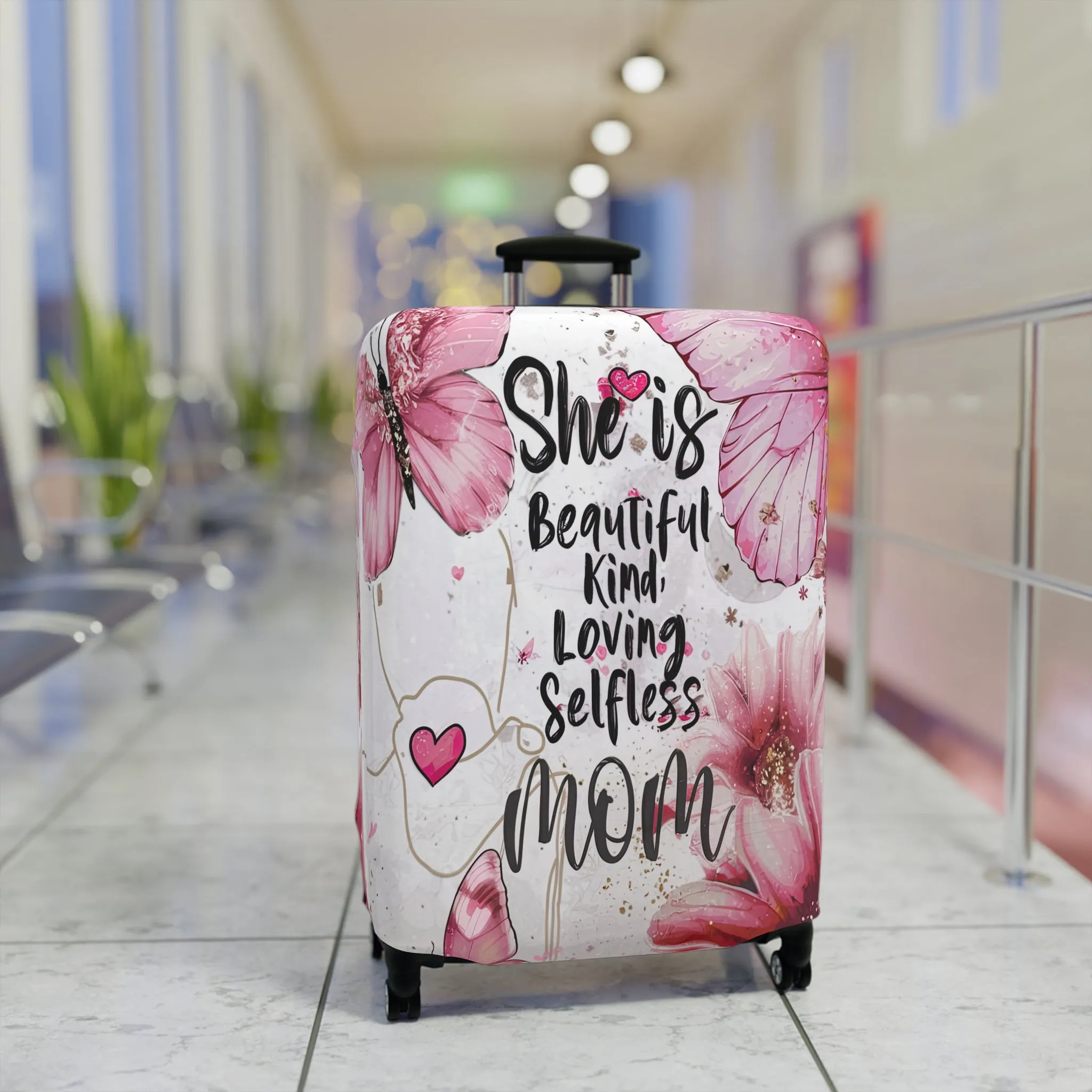 Luggage Cover, She is Beautiful, Kind, Loving, Selfless, Mom, awd-1717