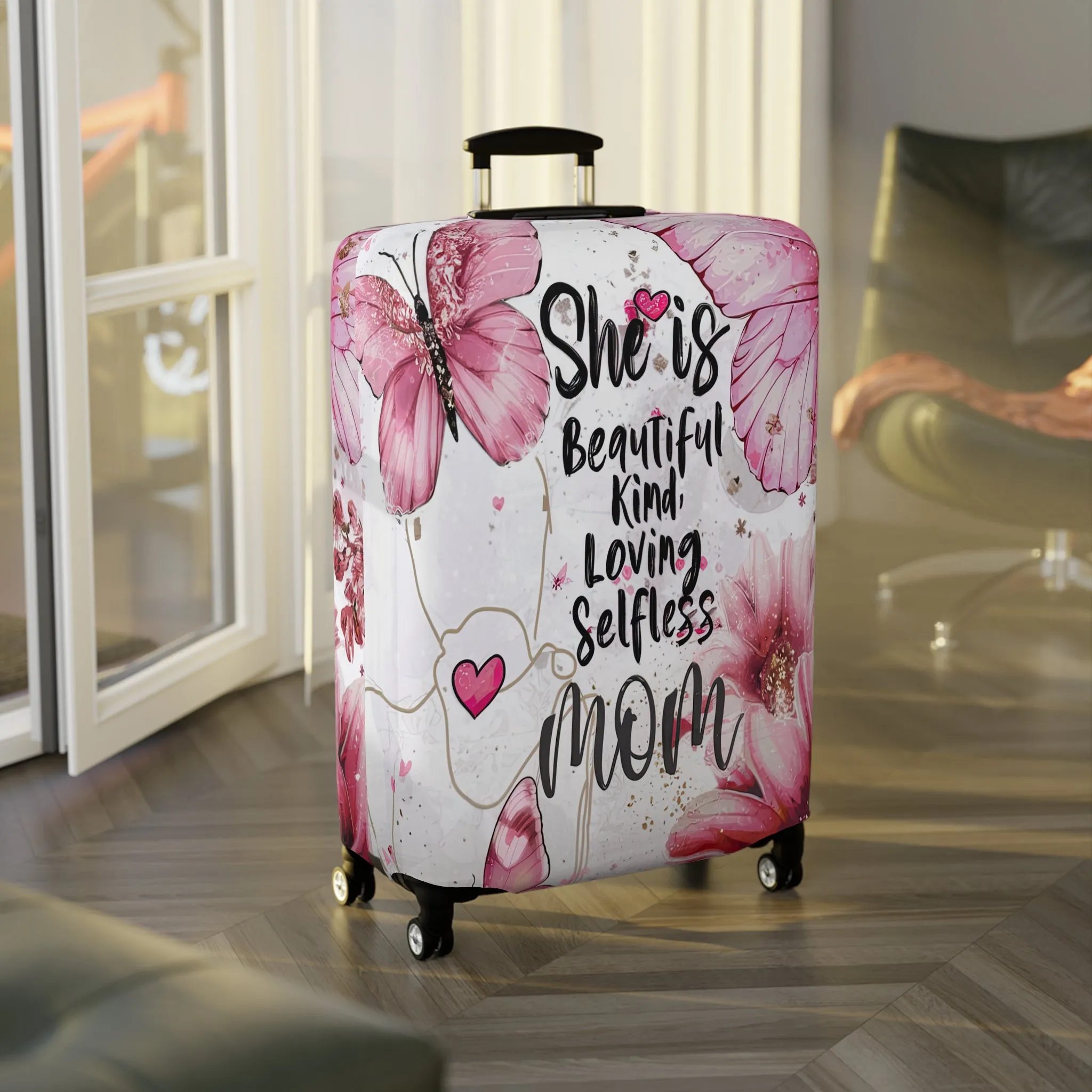 Luggage Cover, She is Beautiful, Kind, Loving, Selfless, Mom, awd-1717