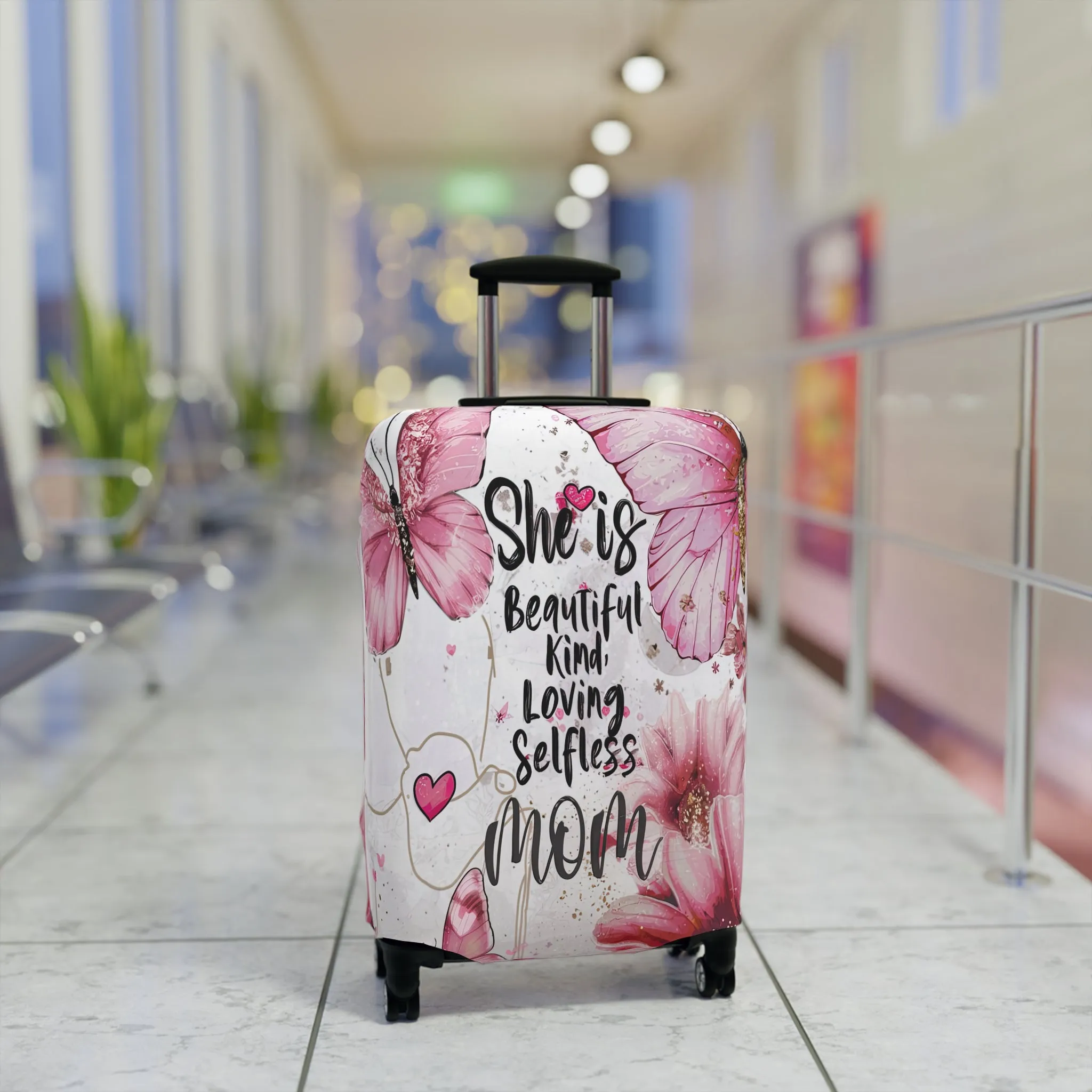 Luggage Cover, She is Beautiful, Kind, Loving, Selfless, Mom, awd-1717