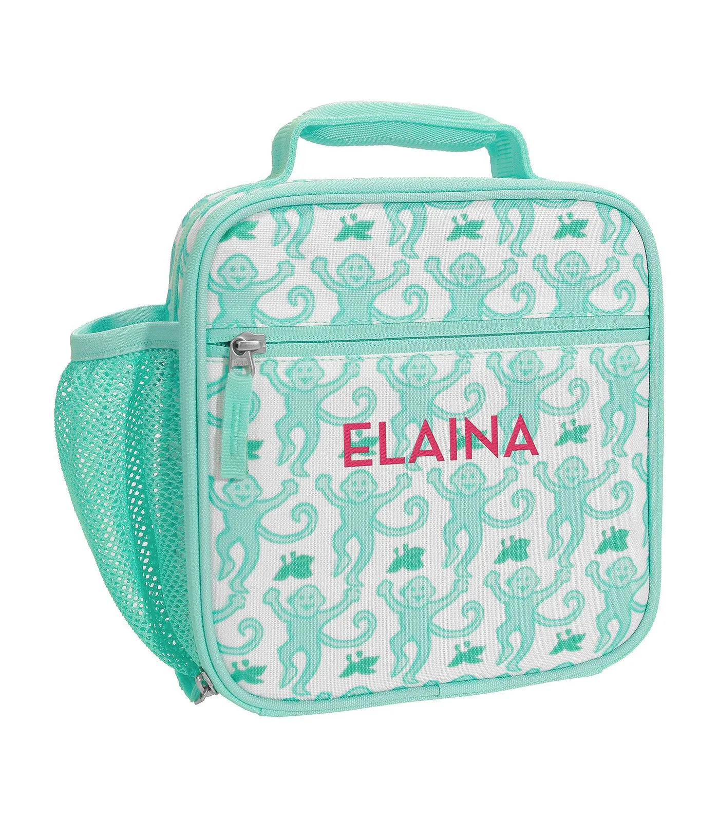 Mackenzie Roller Rabbit Aqua Monkey Classic Lunch Box