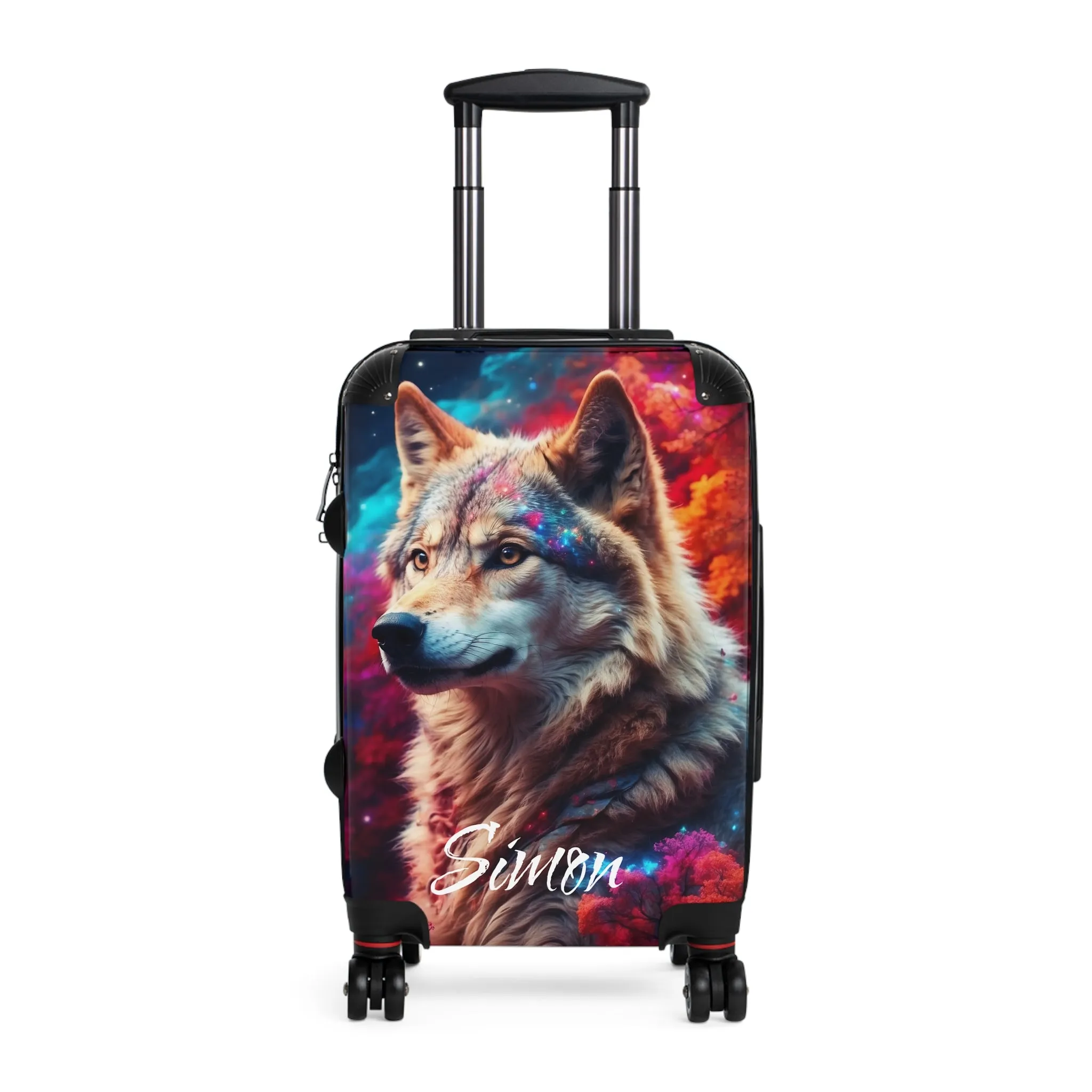 Majestic Wolf Galaxy Design