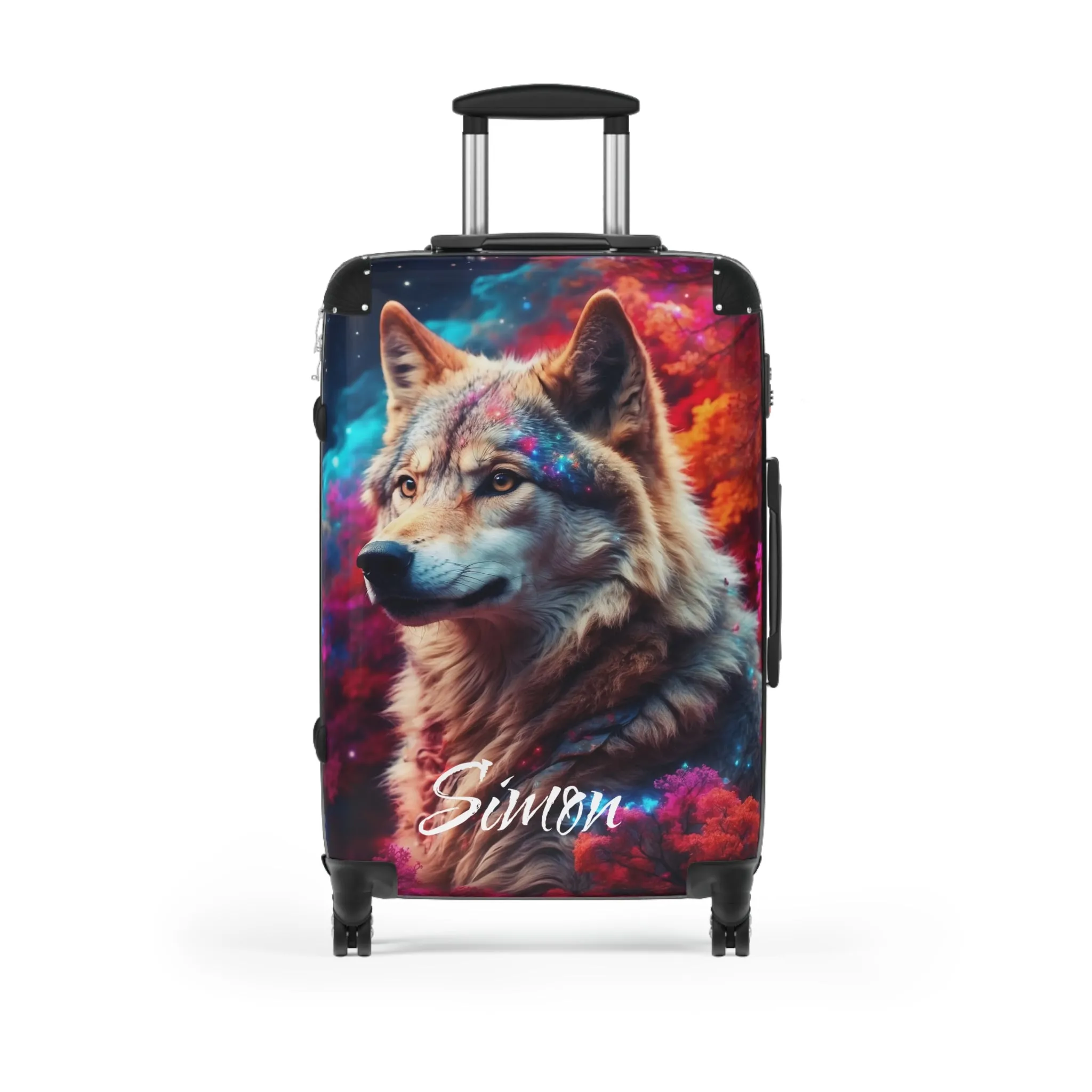 Majestic Wolf Galaxy Design