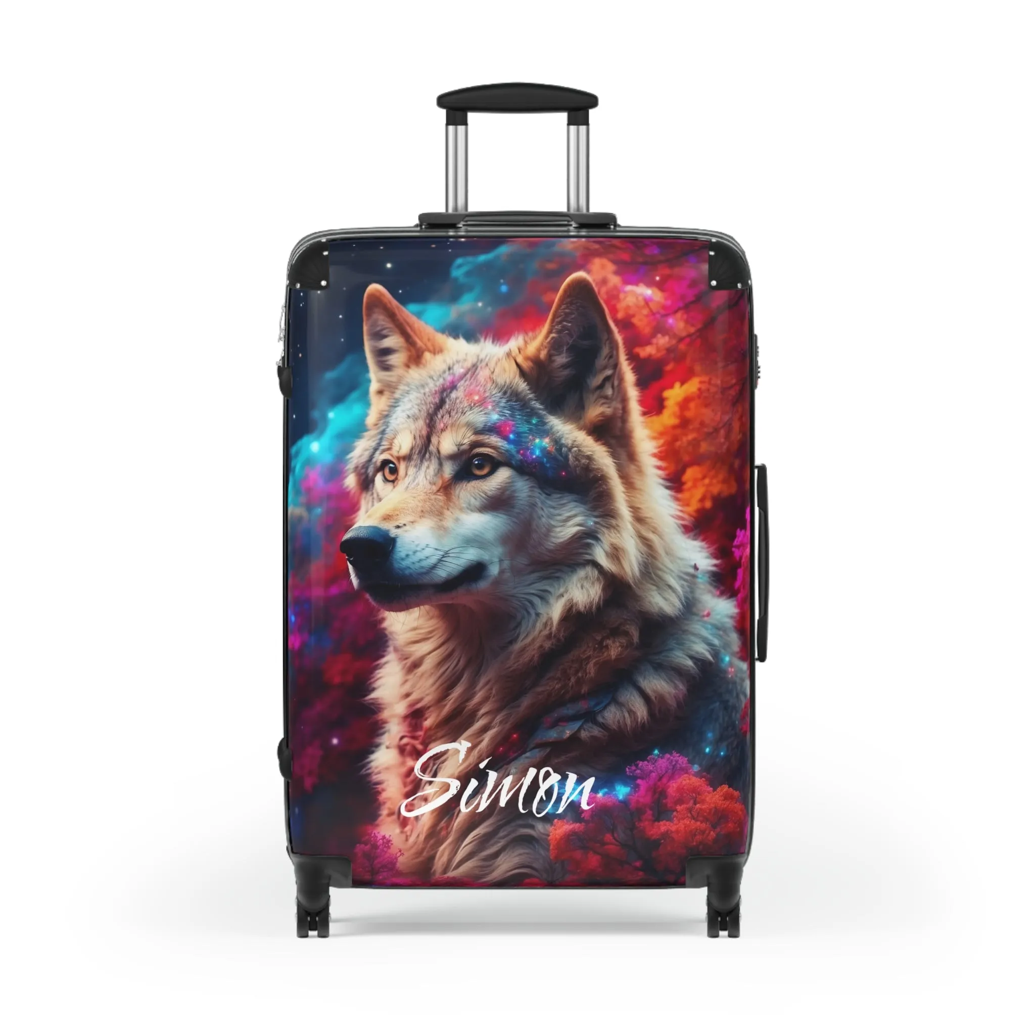 Majestic Wolf Galaxy Design