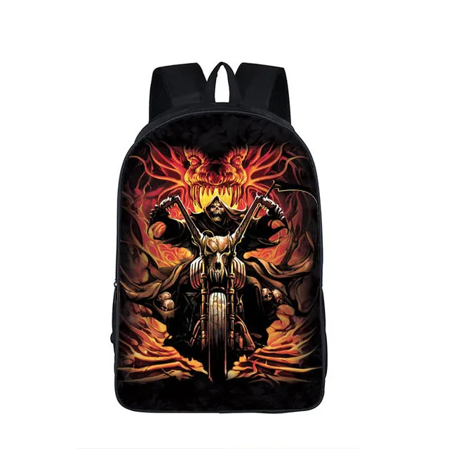 Men Women Punk Backpack