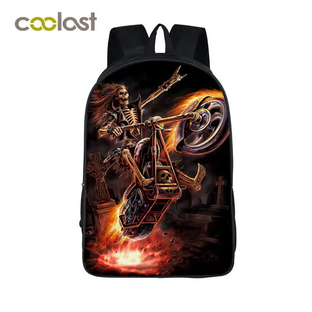 Men Women Punk Backpack