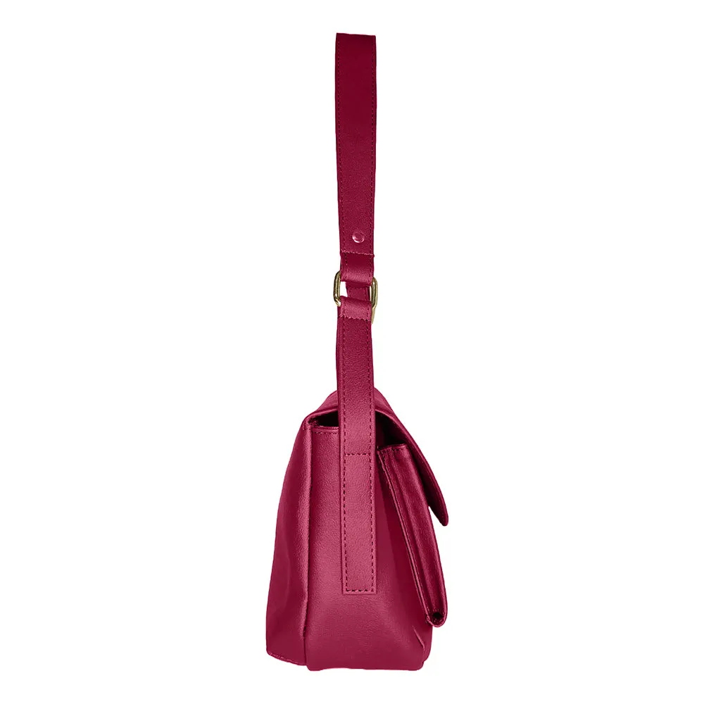 Modern Maroon Shoulder Bag Perfect For Women & Girls