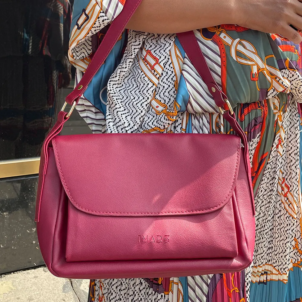 Modern Maroon Shoulder Bag Perfect For Women & Girls