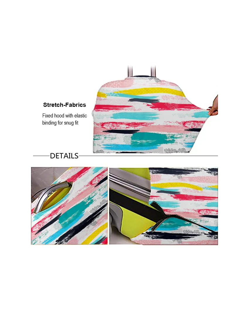 ONLY LUGGAGE COVER | Compact Polyester Stretchable Printed Protective Luggage Bag Cover