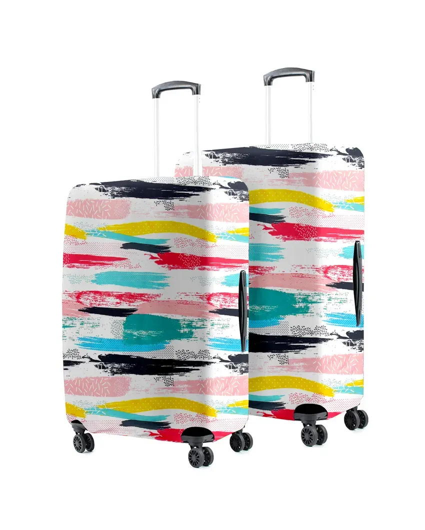 ONLY LUGGAGE COVER | Compact Polyester Stretchable Printed Protective Luggage Bag Cover