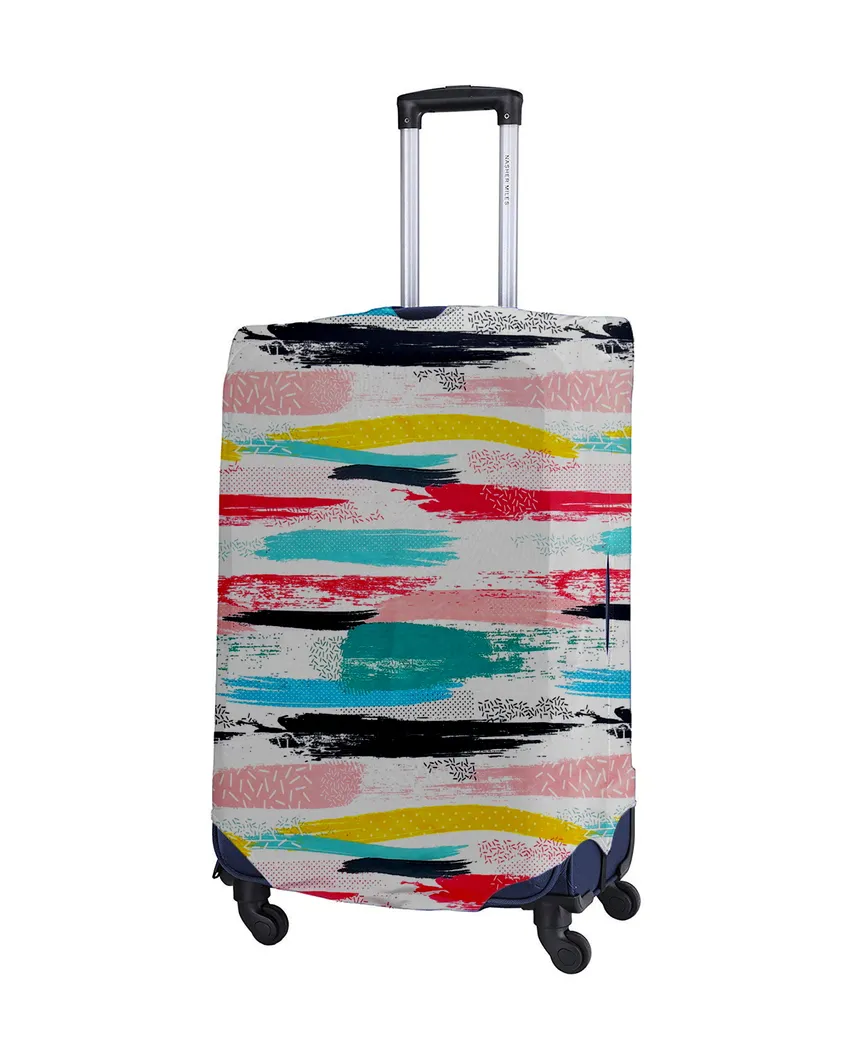 ONLY LUGGAGE COVER | Compact Polyester Stretchable Printed Protective Luggage Bag Cover