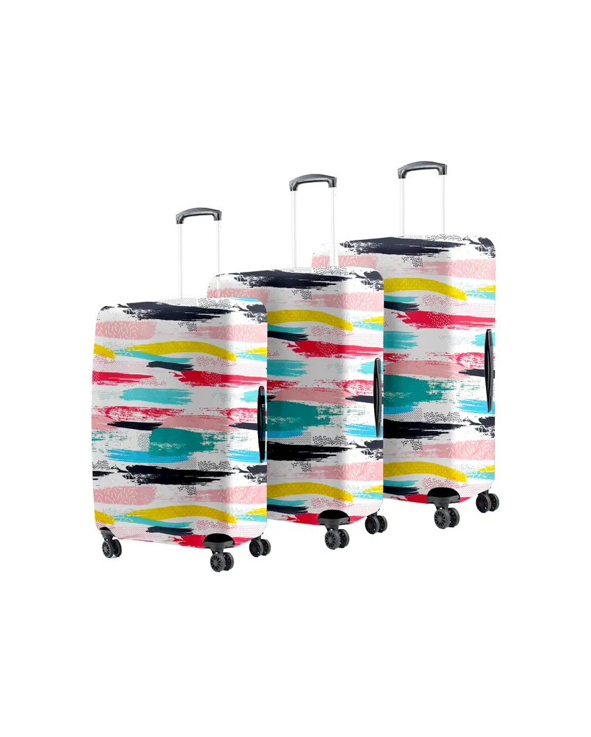 ONLY LUGGAGE COVER | Compact Polyester Stretchable Printed Protective Luggage Bag Cover