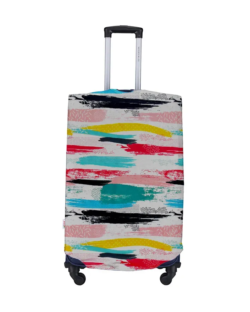 ONLY LUGGAGE COVER | Compact Polyester Stretchable Printed Protective Luggage Bag Cover