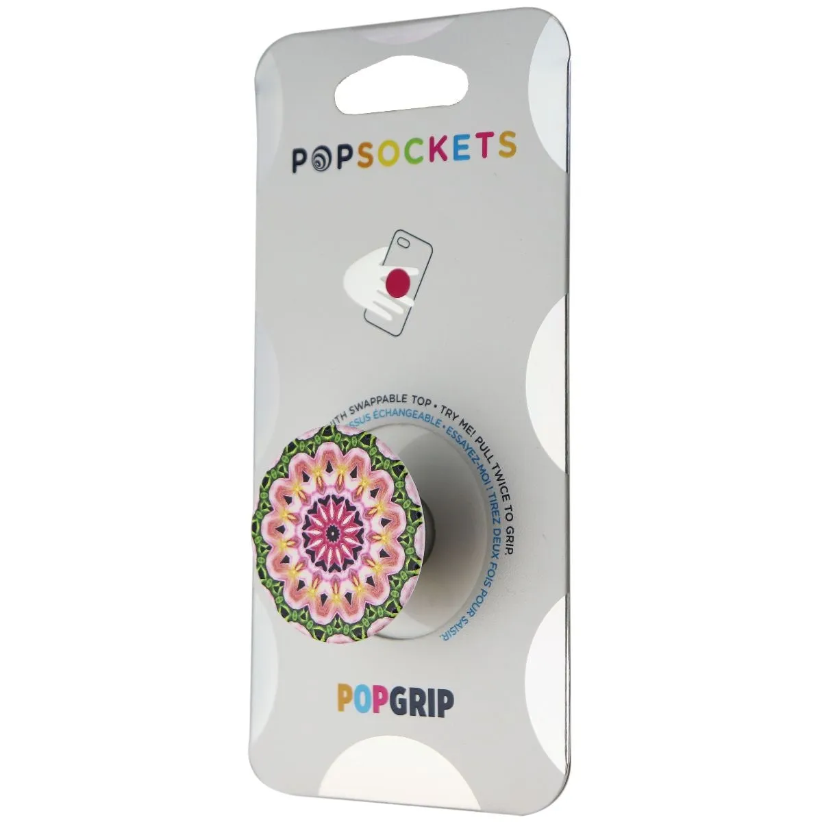 PopSockets PopGrip Expanding Stand and Grip with Swappable Top - Orchid Mandala