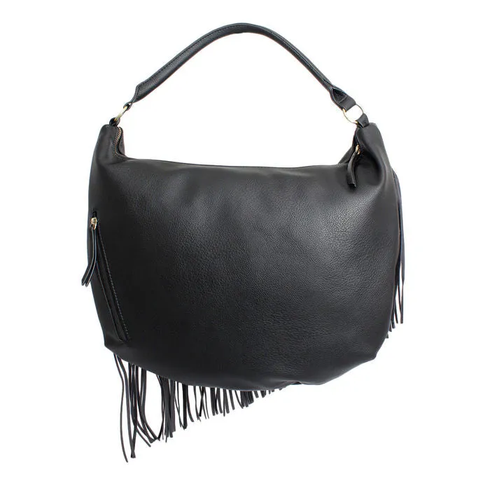 Purse Diagonal Fringe Hobo Bag for Women