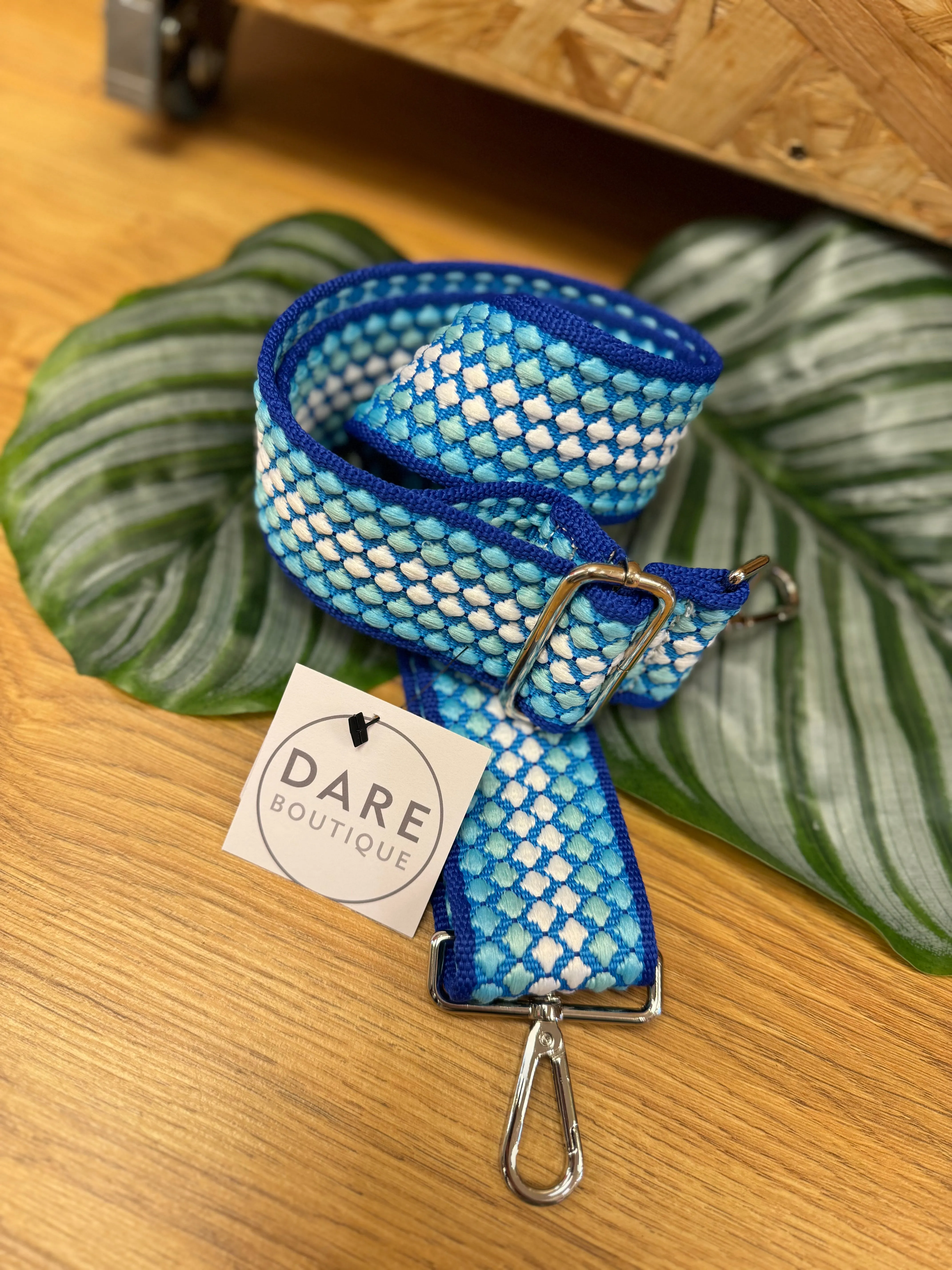 Replaceable Handbag Strap - Dots Blue