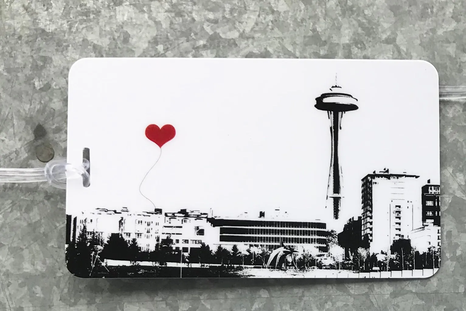 Seattle Space Needle Luggage Tag