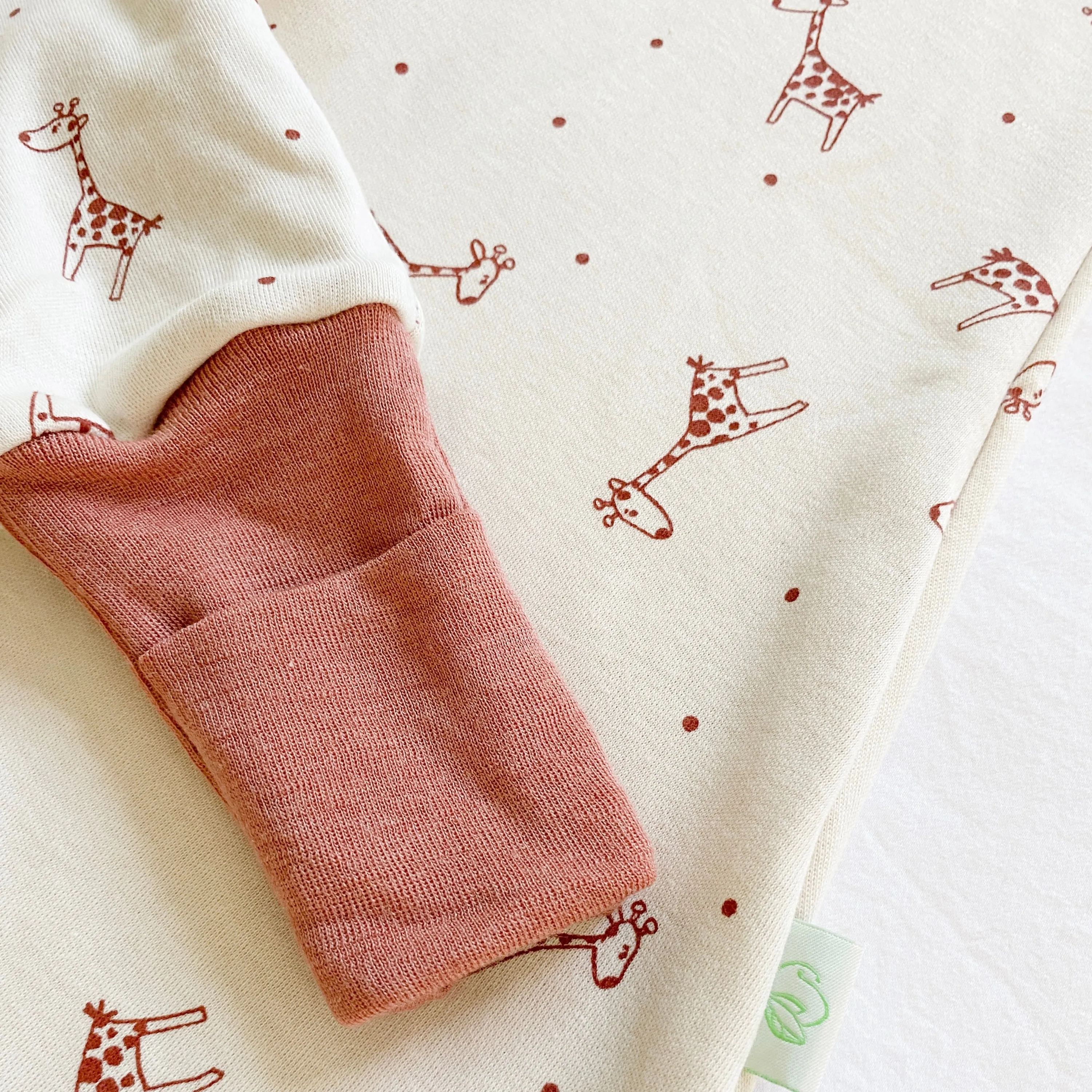 SILK/MERINO WOOL SLEEP SACK WITH OPEN LEGS - rose gold