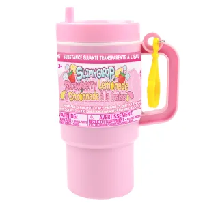 Slimygloop Tumbler Key Chain, Strawberry/Lemonade