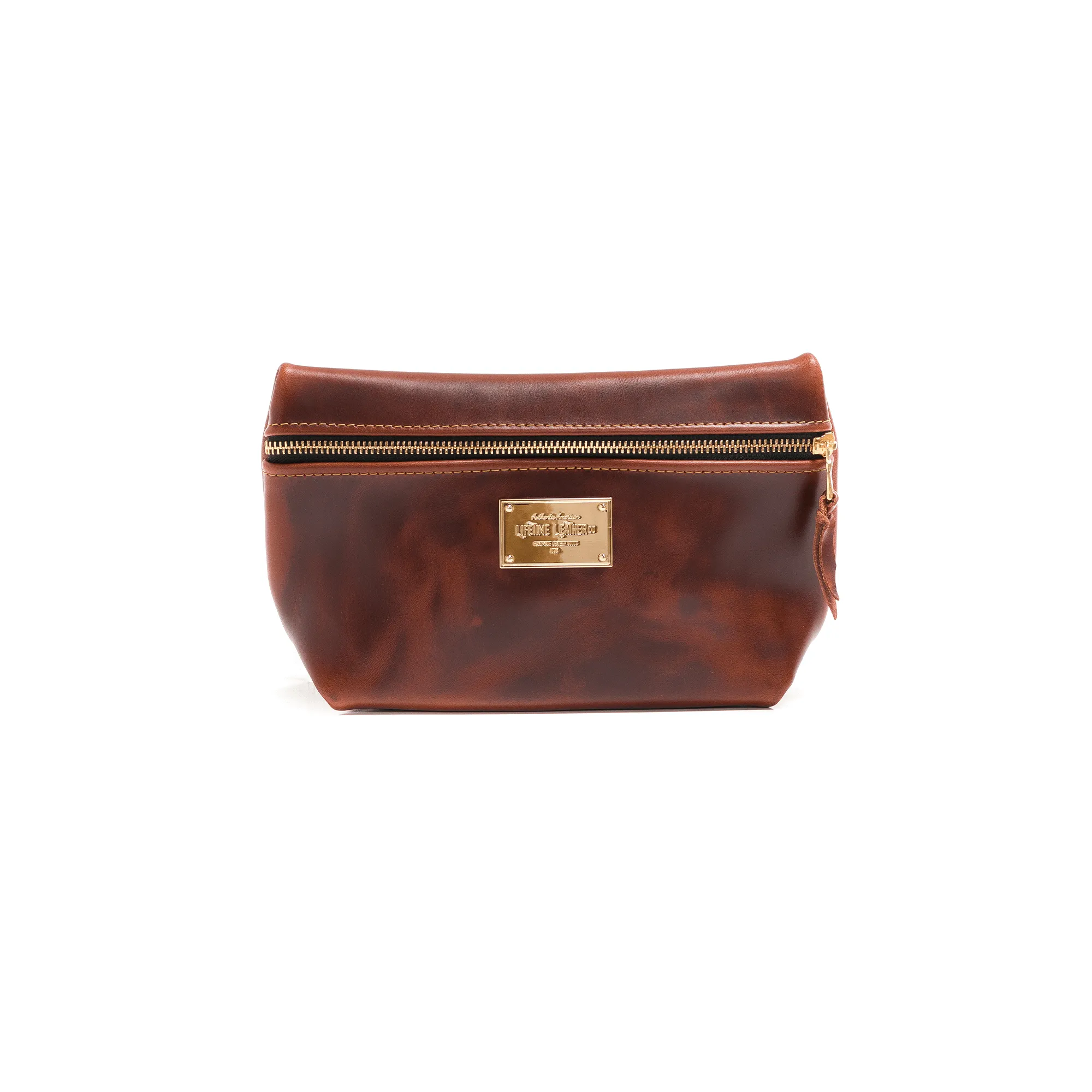 Smooth Leather Cosmetic Bag