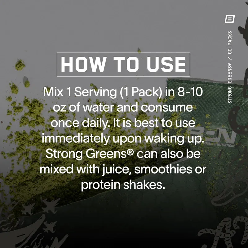 Strong Greens Go Packs - Superfood Greens Powder