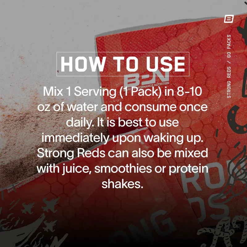 Strong Reds Go Packs - Superfood Reds Powder