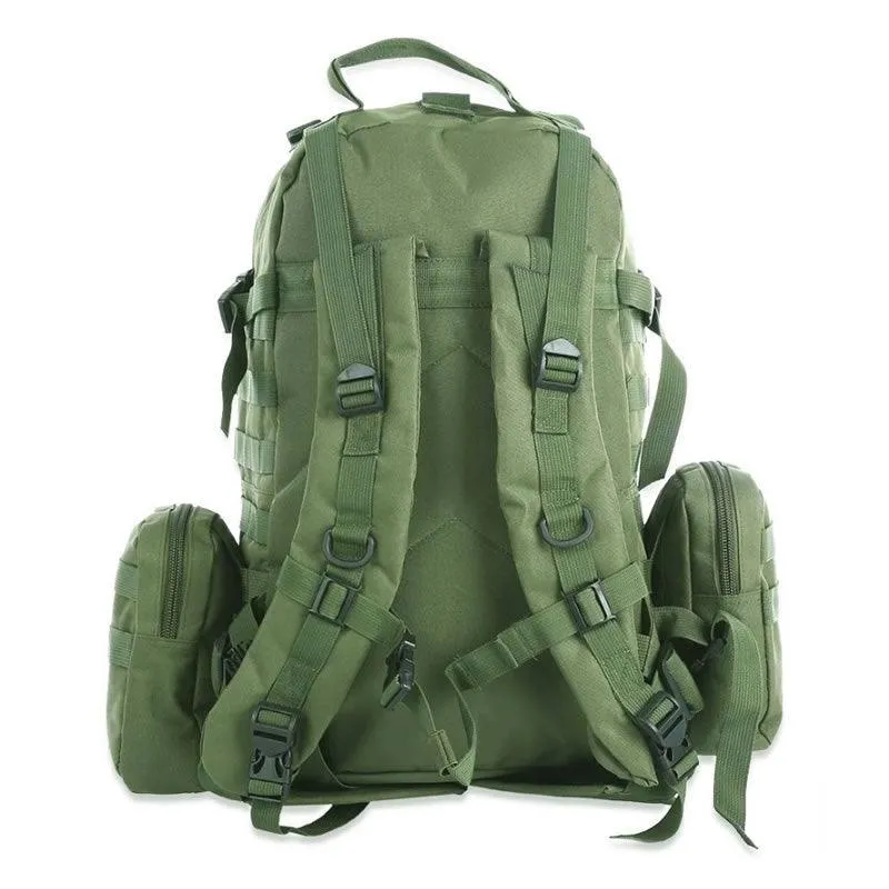 Tactical Backpack with 3 Detachable Molle Bags CF-75 GREEN