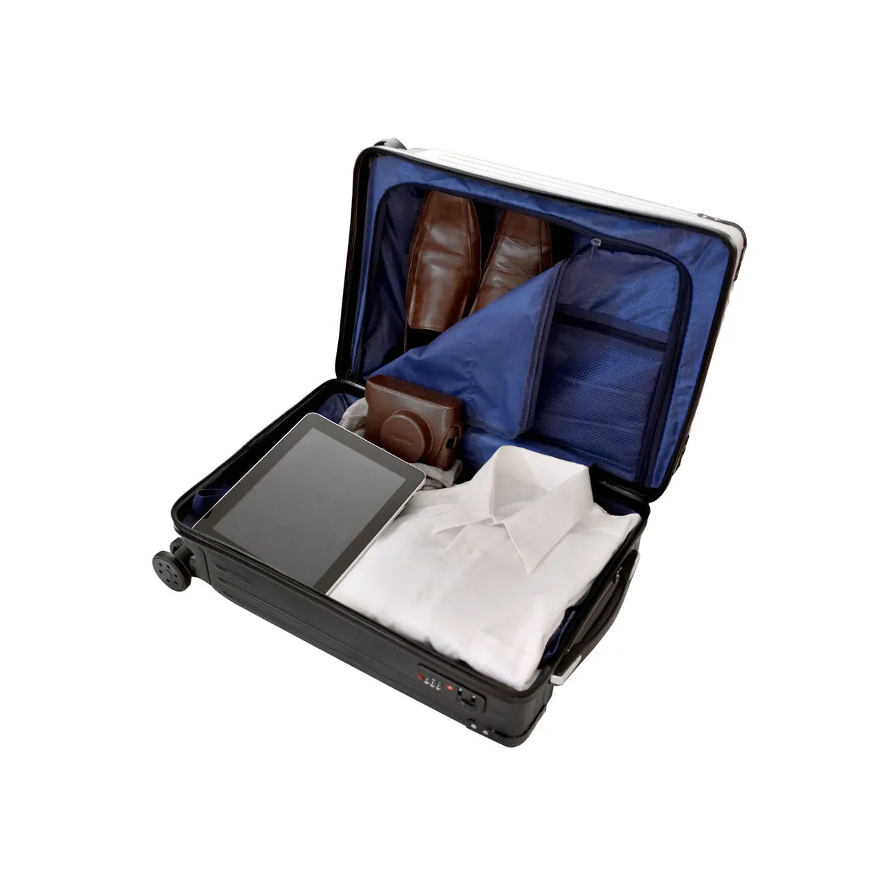 Tampa Bay Rays Premium 2-Toned 21" Carry-On Hardcase in NAVY