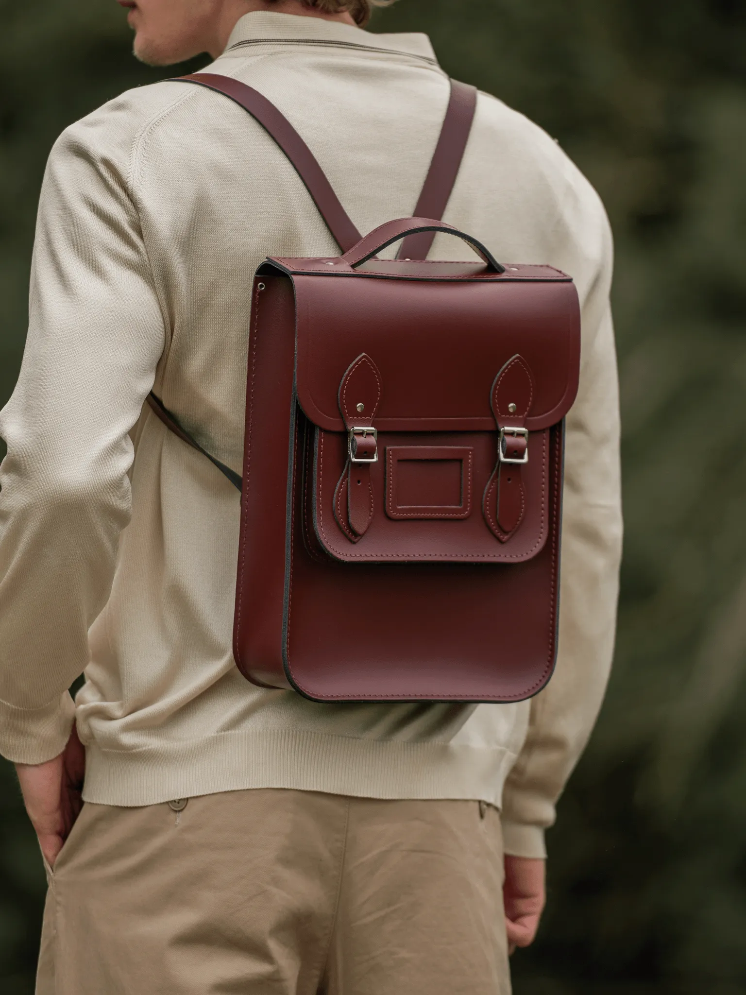 The Portrait Backpack -  Oxblood