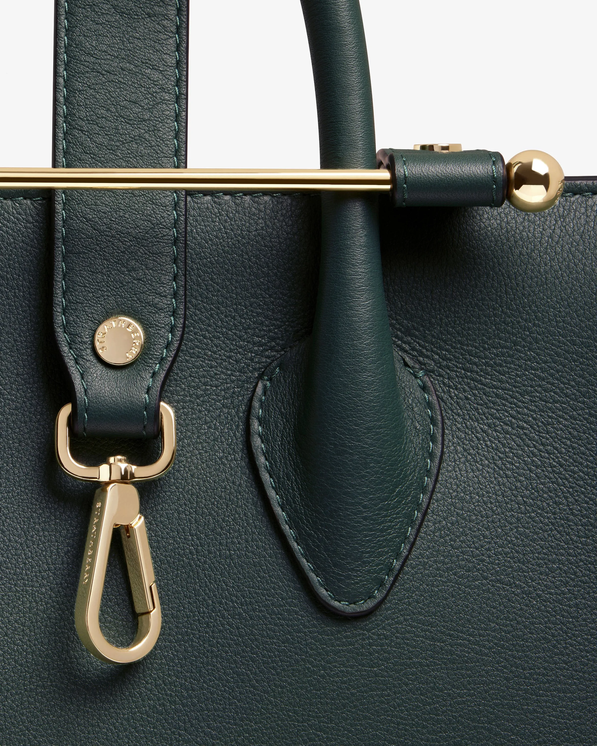 The Strathberry Midi Tote - Bottle Green