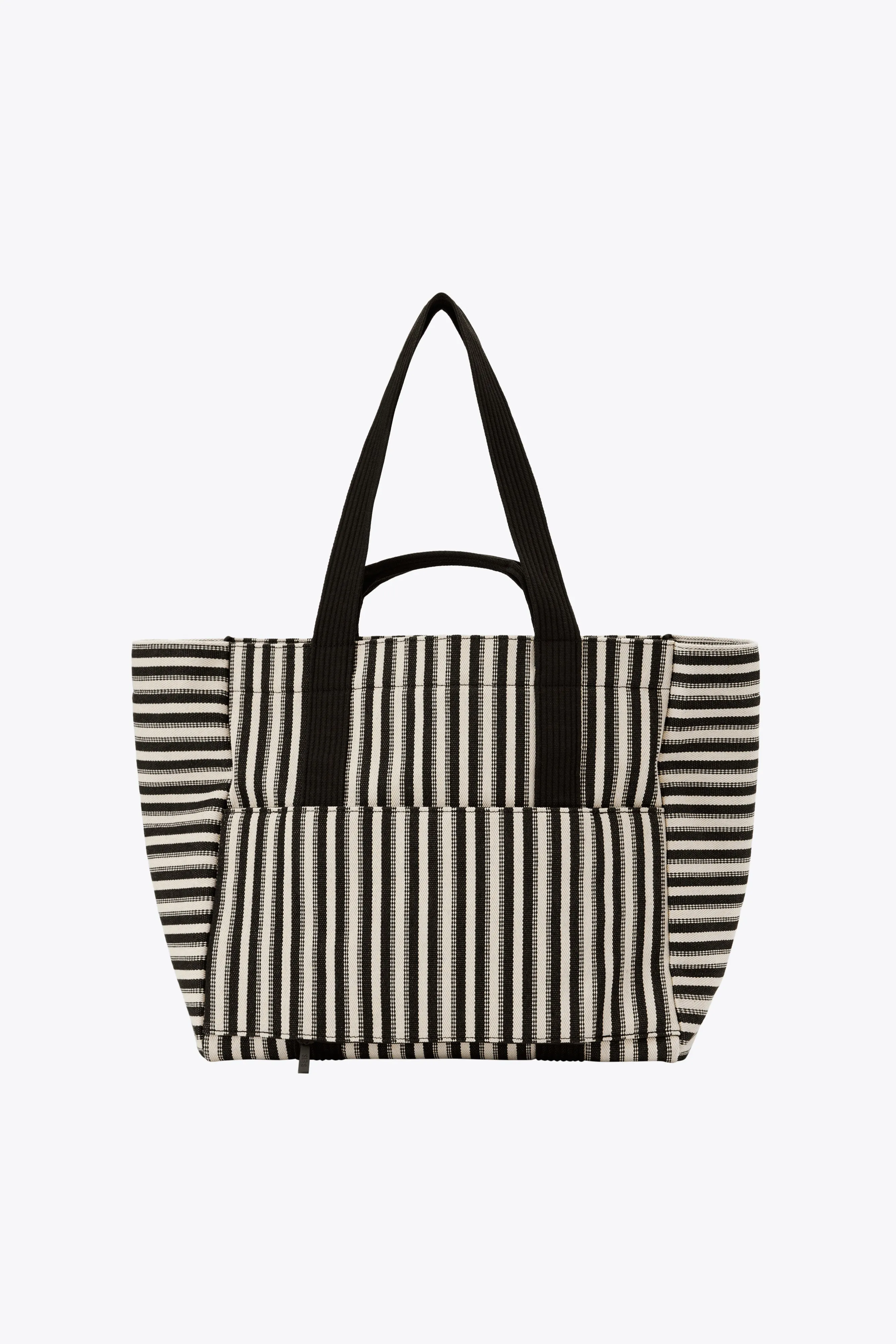 The Vacation Tote in Black Stripe