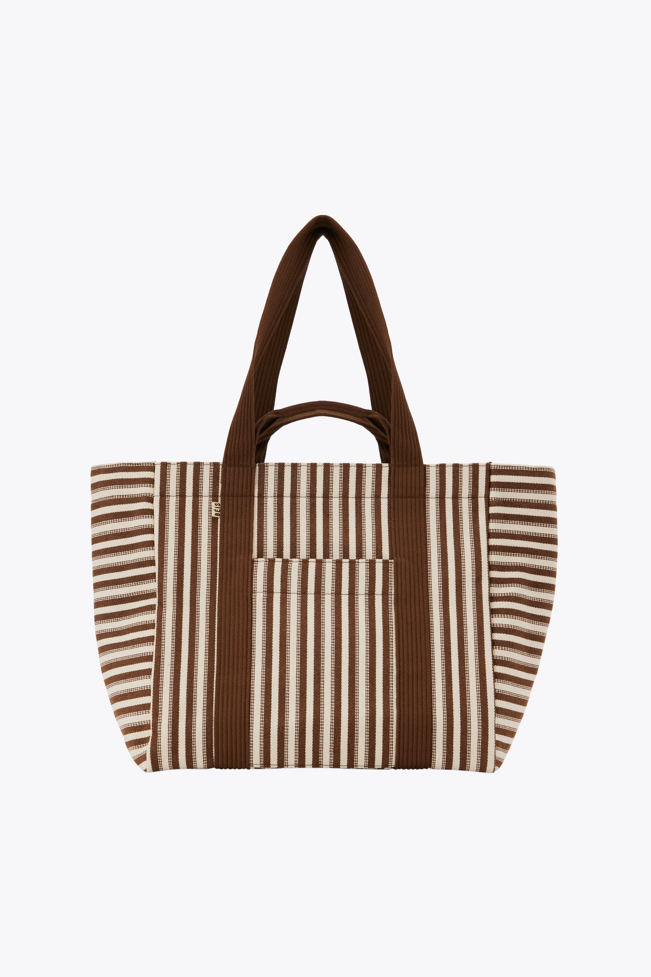 The Vacation Tote in Maple Stripe