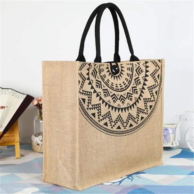 Women Linen Luxury Tote Large Capacity Casual, Daily, Beach Bag