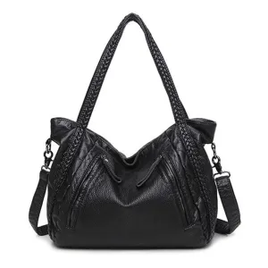 Women's Large Soft PU Leather Handbag