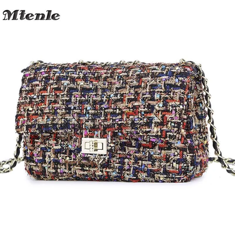 Wool  Retro Shoulder Messenger Women Crossbody Bag