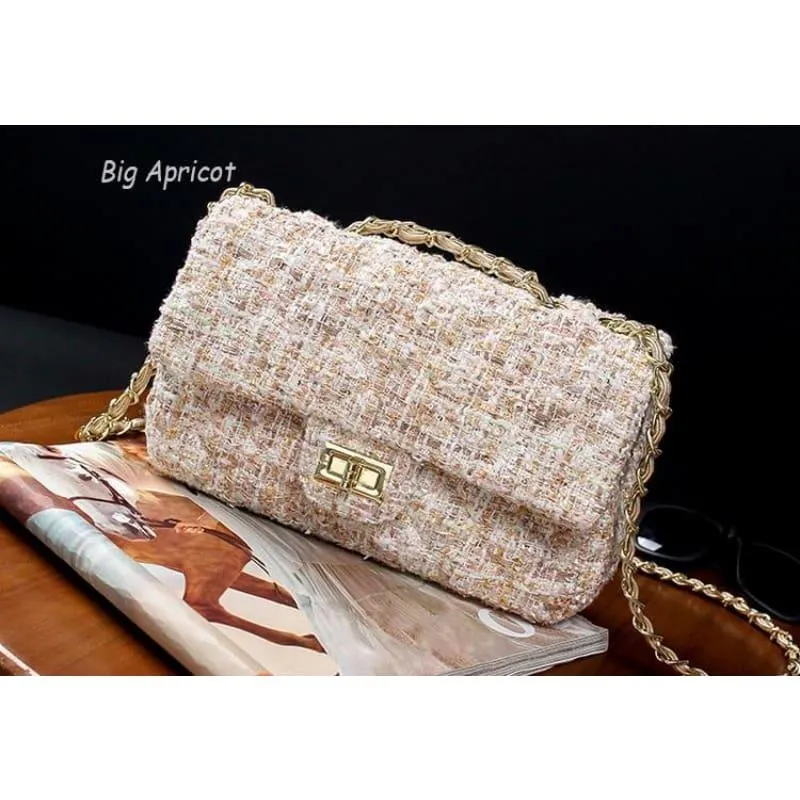 Wool  Retro Shoulder Messenger Women Crossbody Bag