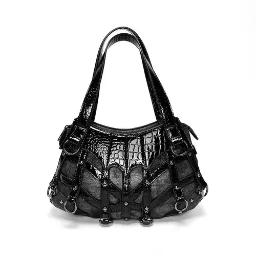 Y2K Crossbody Rivet Cool Punk Popular Chic High Gothic Capacity Bag